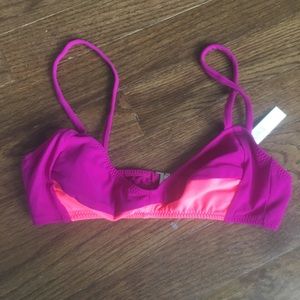 Araks Color Block Bikini Top, XS